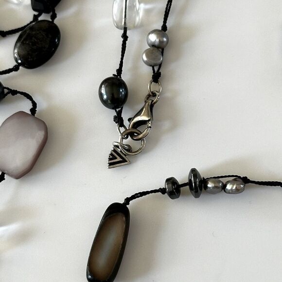 Silpada Retired N1796 DOWNTOWN Necklace with sterling silver and multiple stones - Picture 6 of 6